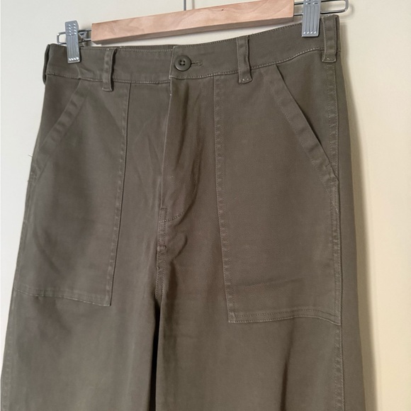 Black Orchid Military Wide Leg  Pants Army Green sz 25 - Picture 7 of 11